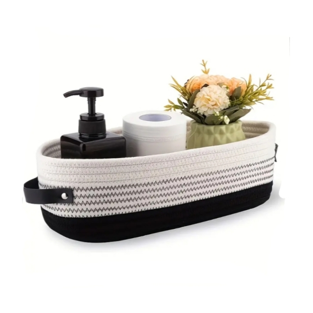 Elegant Oval Woven Storage Basket